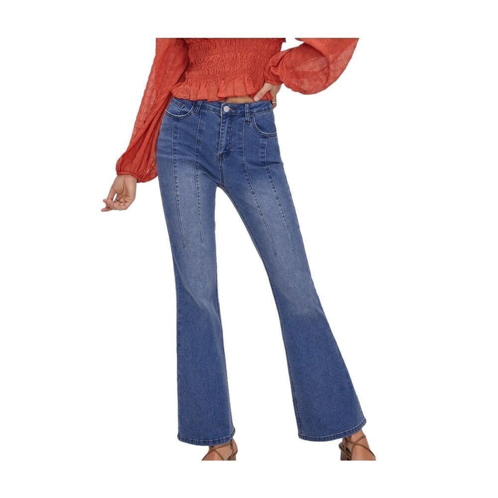 NWT Cider Mid Rise Solid Flared Jeans Sz 6
